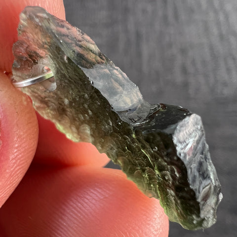 3.09g Moldavite Pendant - Silver Bale