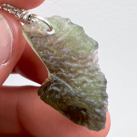 3.09g Moldavite Pendant - Silver Bale