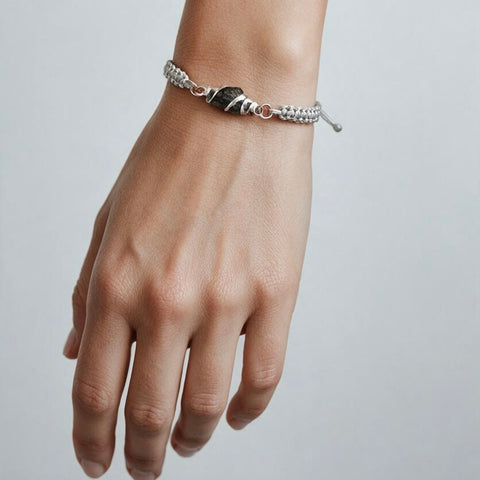 Moldavite wristband | 1.1g | Silazka