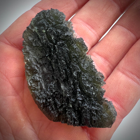 Huge Natural Moldavite | 33.47g | Chrastany
