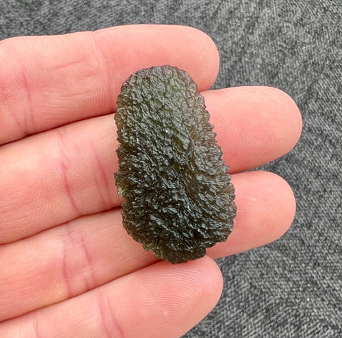 14k Gold-Fill Moldavite & Amethyst pendant - 10.49g.