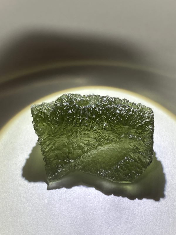 8.9g Moldavite, beautiful texture & colour