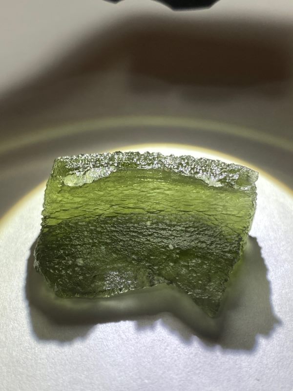 8.9g Moldavite, beautiful texture & colour