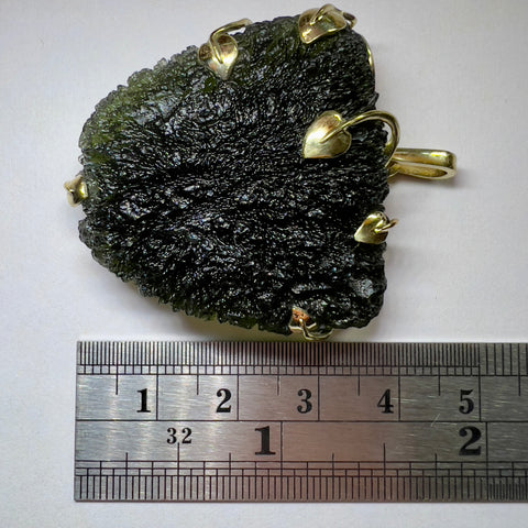 Gold Moldavite Pendant I 20.20g I Marouskovo Pole