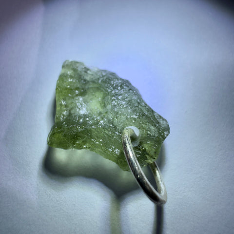 Sterling Silver Moldavite Pendant | 0.85g | Chlum