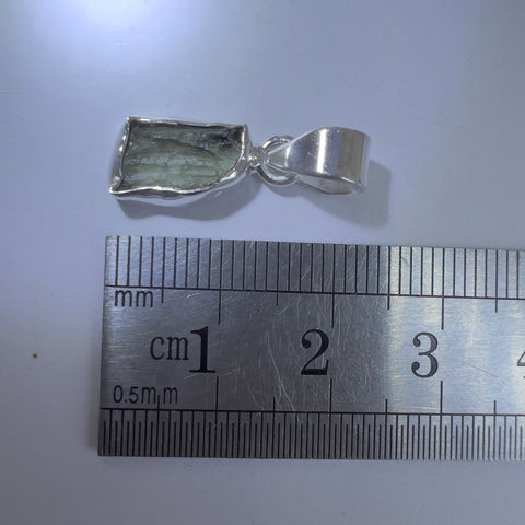 Sterling Silver Moldavite Pendant | 1.40g | Chlum