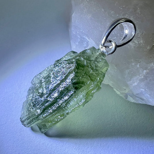 2.30g Moldavite Silver Pendant