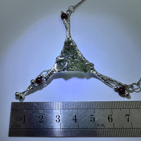 1.6g Sterling Silver  Moldavite Pendant