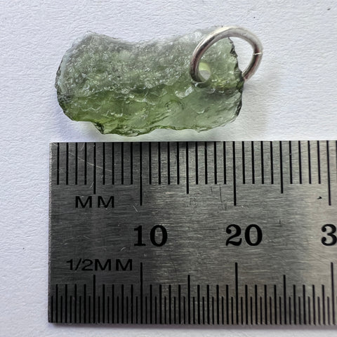 Sterling Silver Moldavite Pendant | 0.69g |Vrabce