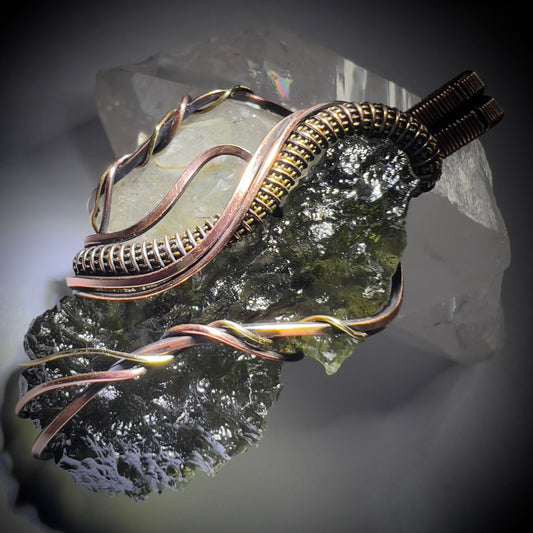 Moldaivte & LDG Copper pendant