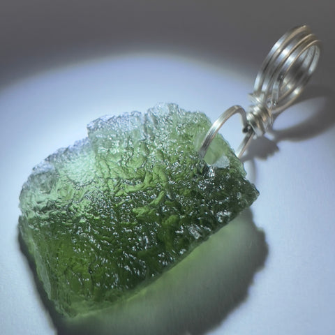 3.59g Moldavite Pendant - Silver Bale