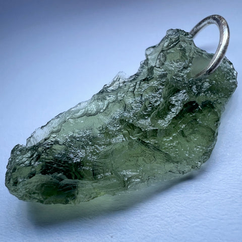 Sterling Silver Moldavite Pendant | 1.92g | Chlum