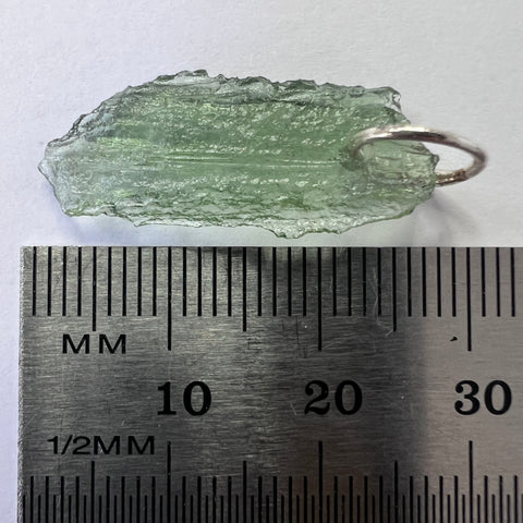 Sterling Silver Moldavite Pendant | 0.77g | Maly Chlum