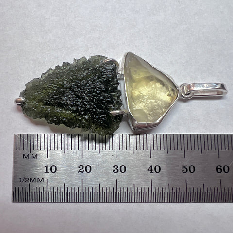 Moldavite & LDG Silver pendant I 5.55g I Marouskovo Pole