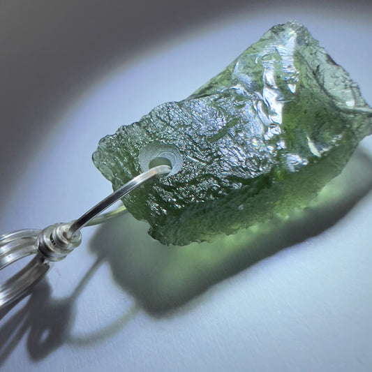 3.59g Moldavite Pendant - Silver Bale