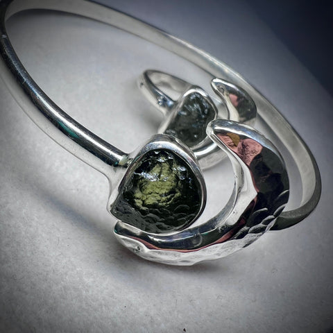 Moldavite Moon Jewellery Bundle – Bracelet & Ring