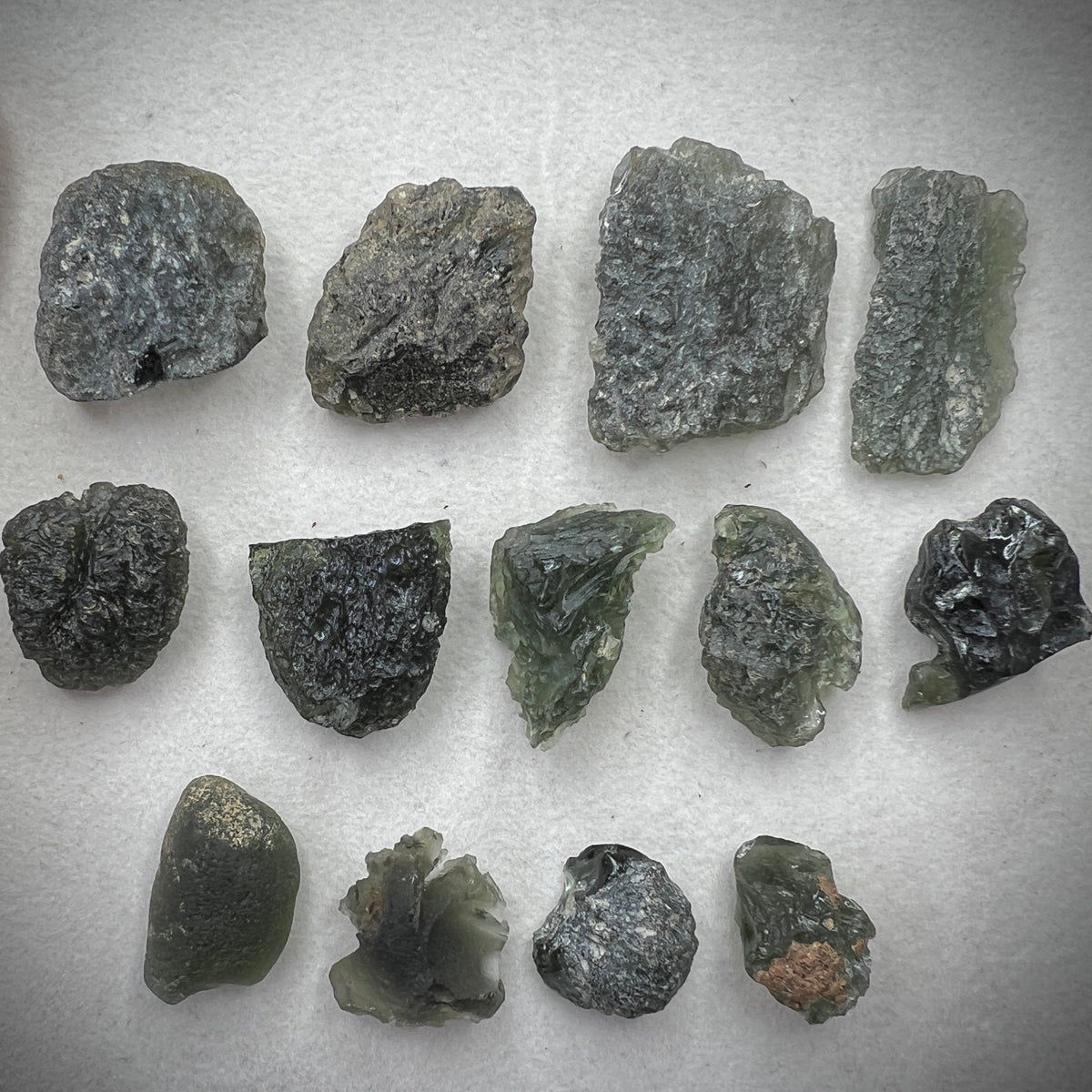 Wholesale Lot Moldavite 13pcs | 51.27g | Marouskovo Pole