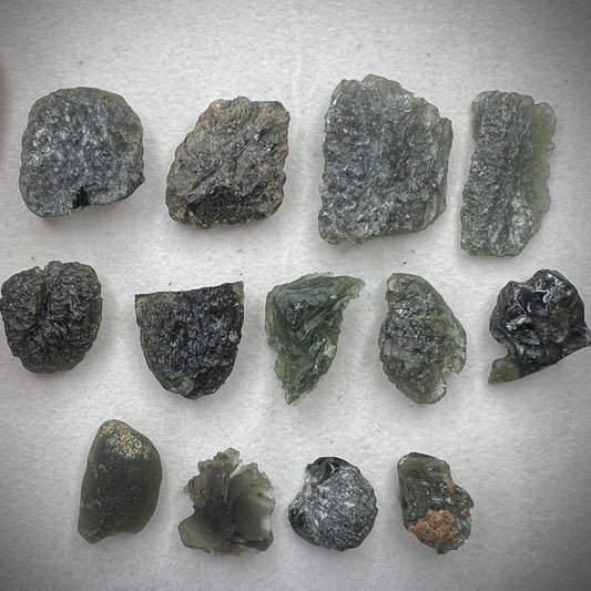 Wholesale Lot Moldavite 13pcs | 51.27g | Marouskovo Pole