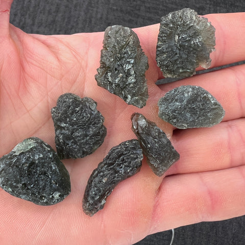 34.28g Wholesale Moldavite lot 7pc.
