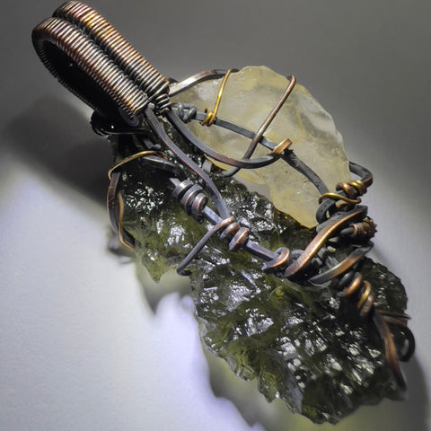 Moldaivte & LDG Copper pendant