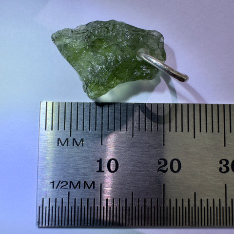 Sterling Silver Moldavite Pendant | 0.85g | Chlum