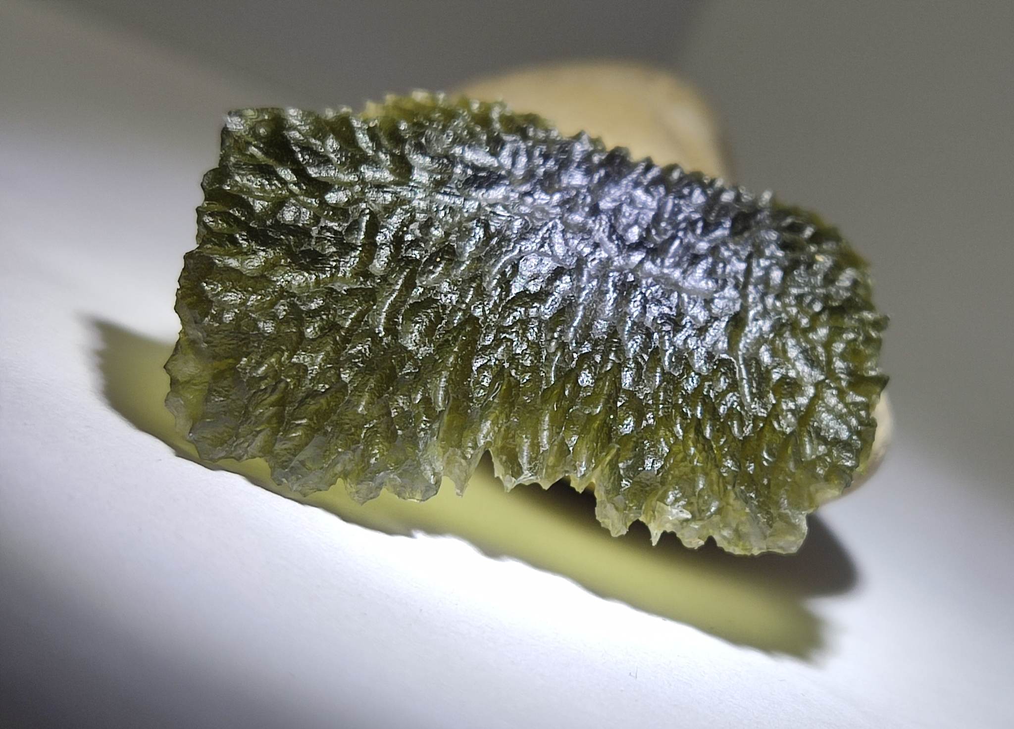 Moldavite 5.20gr - Pale, matte green