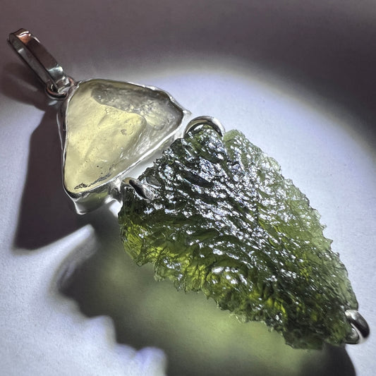Moldavite & LDG Silver Pendant I 5.55g I Marouskovo Pole