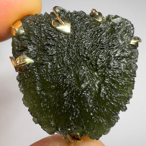 Gold Moldavite Pendant I 20.20g I Marouskovo Pole