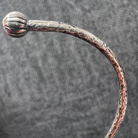 Sterling Silver Moldavite Bracelet | 4.45g | Chlum