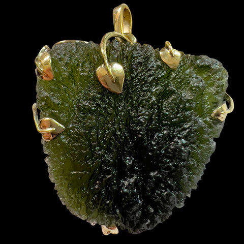 Gold Moldavite Pendant I 20.20g I Marouskovo Pole