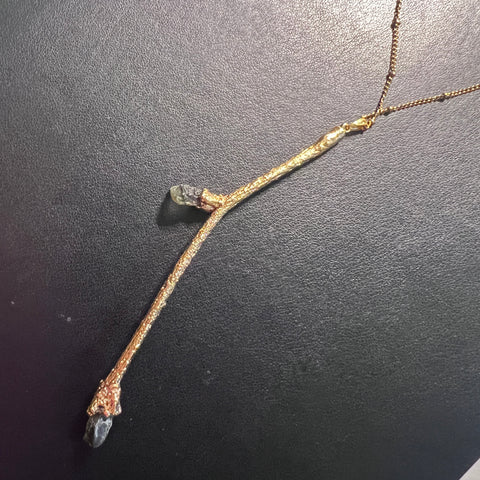 Gold-Plated "Branch" Necklace | 1.1g and 0.8g | Jakule