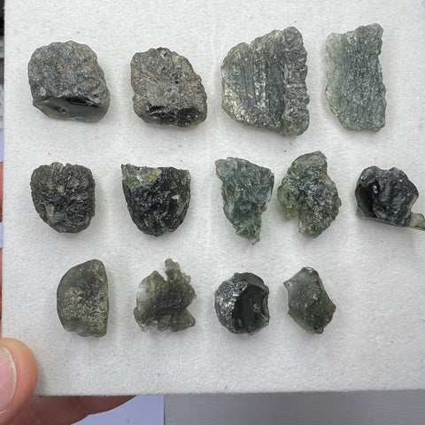 Wholesale Lot Moldavite 13pcs | 51.27g | Marouskovo Pole