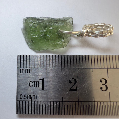 1.05g Moldavite Pendant - Silver Bale