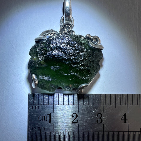 6.07g Moldavite Silver pendant