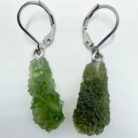 Moldavite Earrings | 3.08g | Chlum