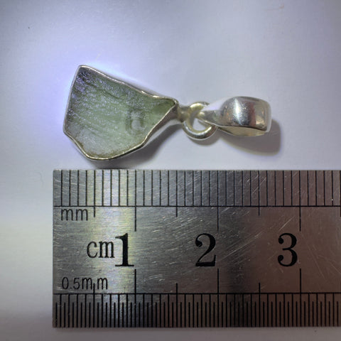 Sterling Silver Moldavite Pendant | 1.63g | Chlum