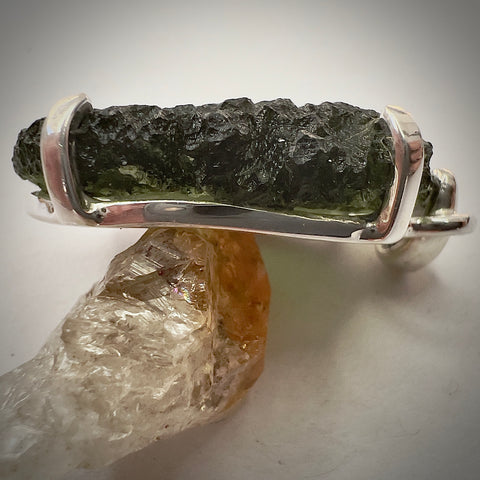 Sterling Silver Moldavite Pendant | 5.5g | Chlum