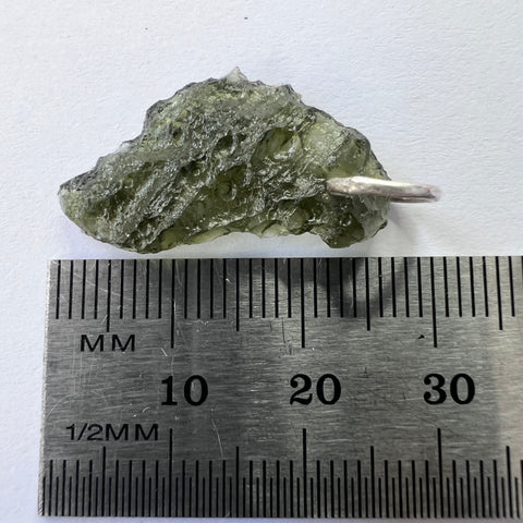 Sterling Silver Moldavite Pendant | 1.20g | Chlum