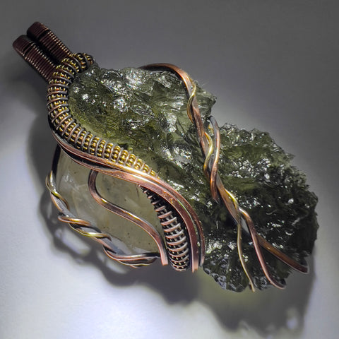 Moldaivte & LDG Copper pendant