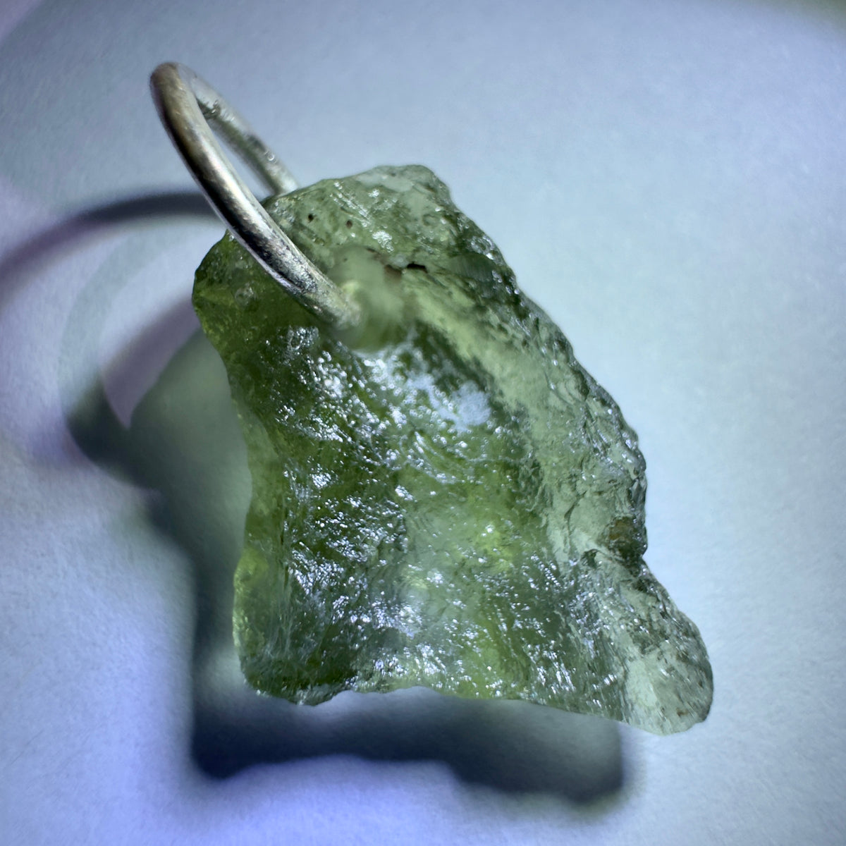 Sterling Silver Moldavite Pendant | 0.85g | Chlum