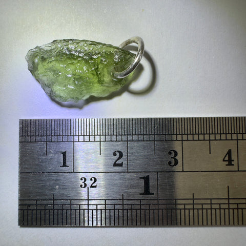 Silver Moldavite Pendant | 1.05g | Chlum