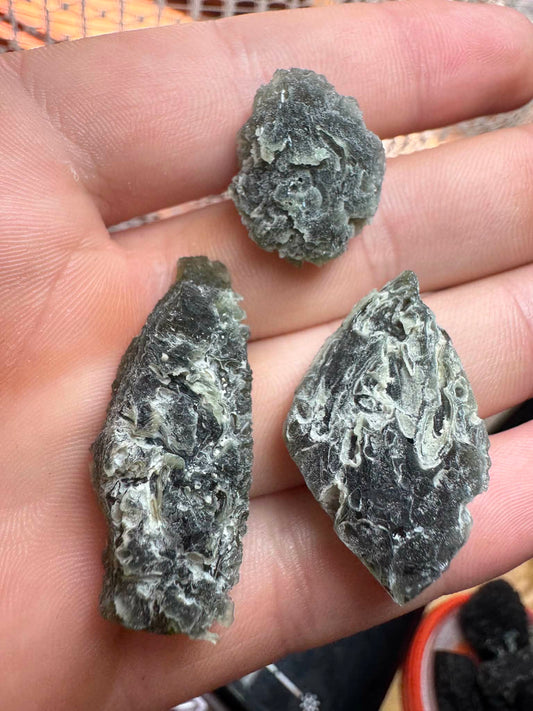 'Frosty' Moldavite Wholesale Lot | 20.29g | Brusna