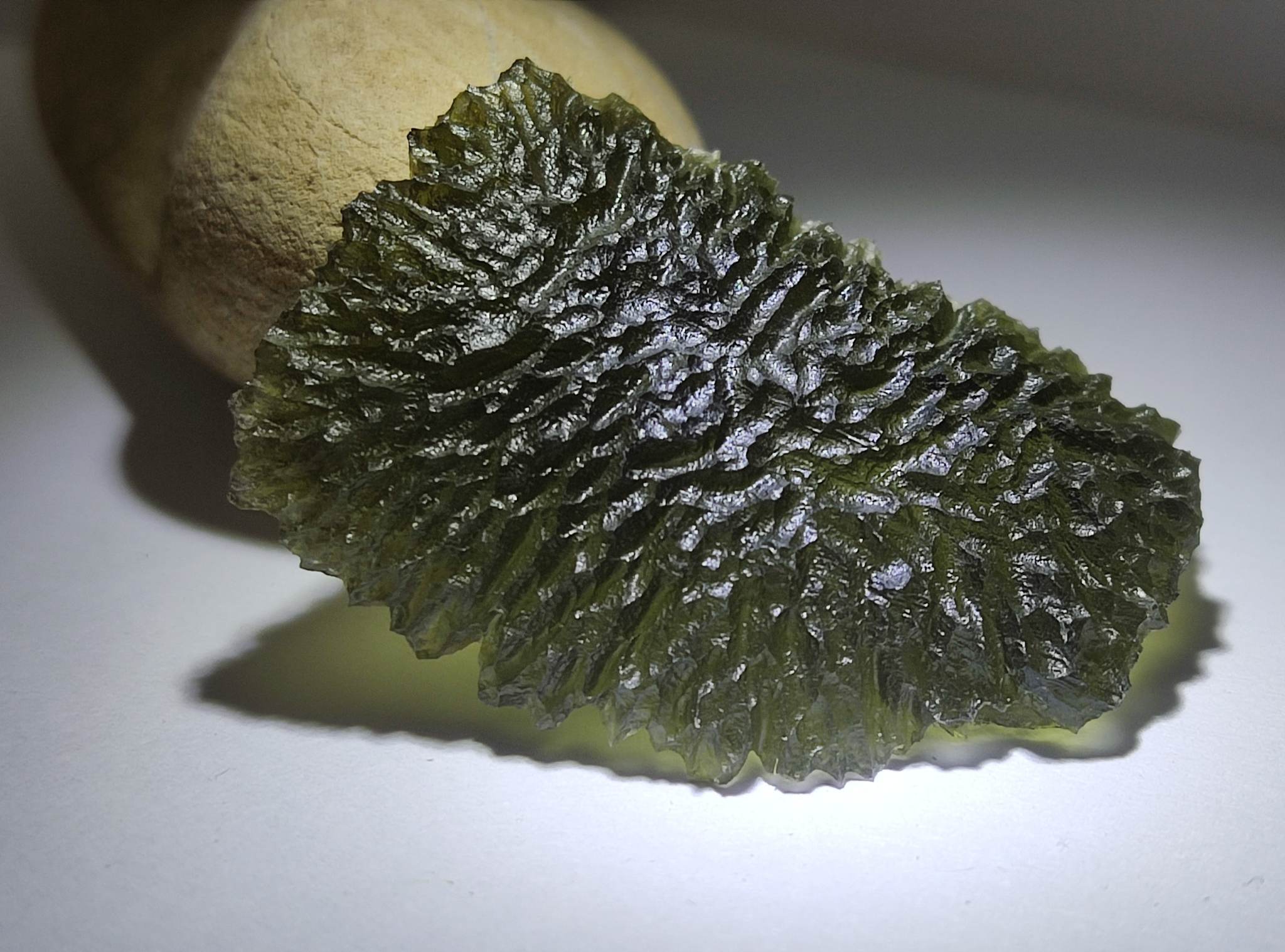 Moldavite 5.20gr - Pale, matte green