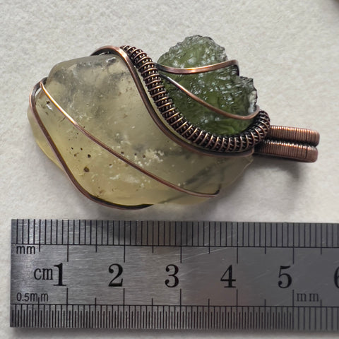 Moldaivte & LDG Copper pendant