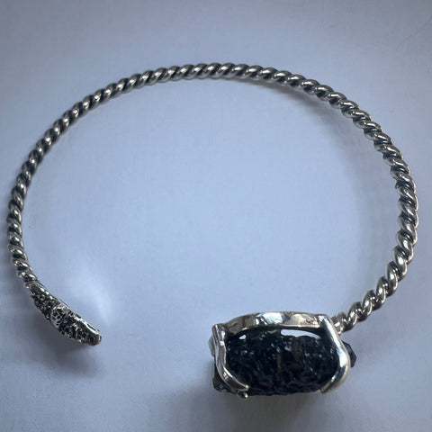 Starfish 3.18g Moldavite Bracelet in Sterling Silver
