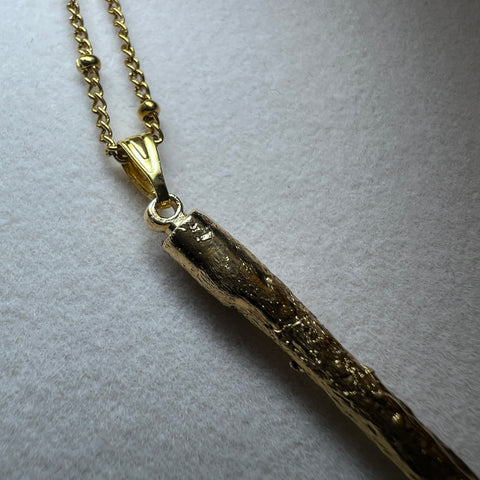 Gold-Plated "Branch" Necklace | 1.1g and 0.8g | Jakule