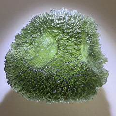 Magnificent Moldavite Disk from Nesmen Les — 22.95g