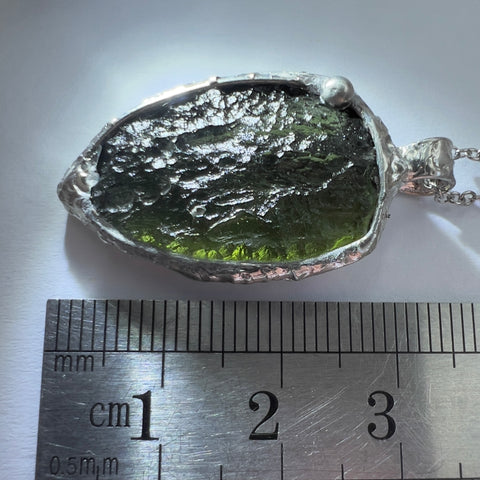 Moldavite Necklace 3.8g Chlum
