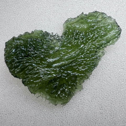 Natural Moldavite Heart I 12.23g I Marouskovo Pole