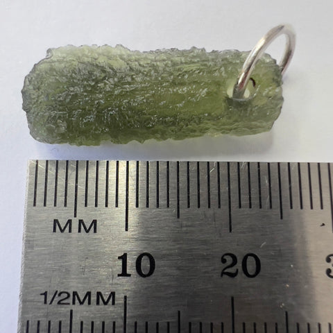 1.64g Natural Moldavite Sterling Silver Pendant
